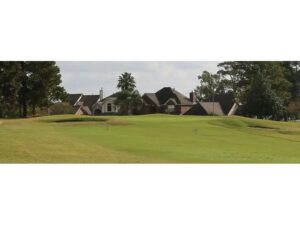 Fairway and green with Clubhouse in the background.